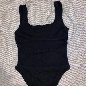 NWOT Black Cut-Out Bodysuit